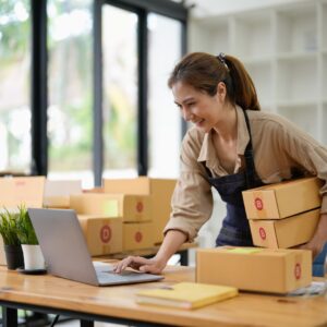 Woman in Business Storage Berkeley Vale Self Storage Solutions